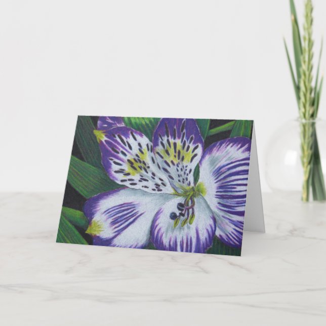 Tarjeta Alstroemeria (Anverso)