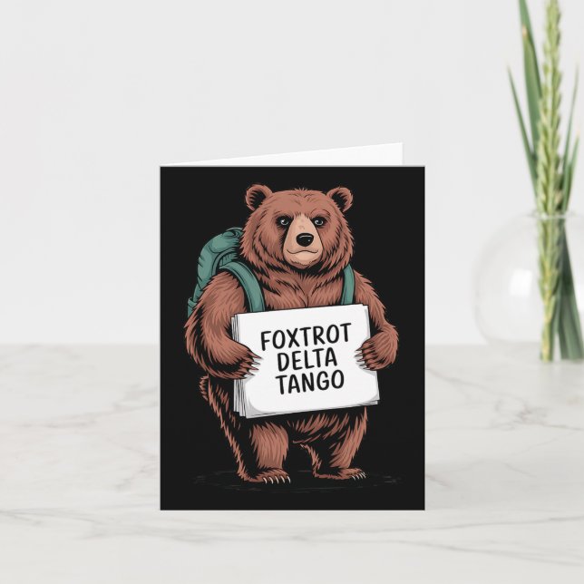Tarjeta Alt National Park Resist Service Pear Foxtrots Del (Anverso)