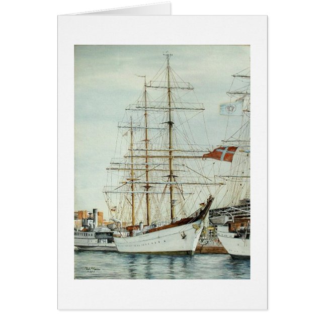 Tarjeta alta de "Gorch Fock" de la nave de Paul (Frente)