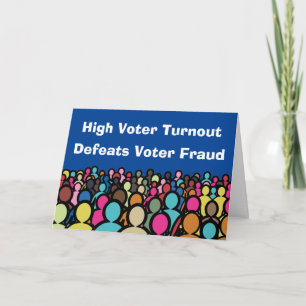 Tarjeta Alta participación electoral derrota al fraude ele