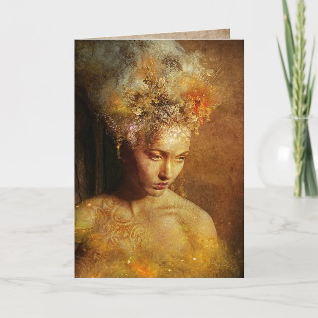 Tarjeta Alta sacerdotisa de la tierra (Anverso)