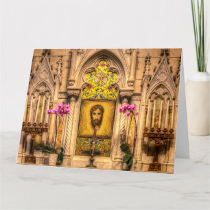 Tarjeta Altar de la Cara Santa Catedral de San Patricio Nu