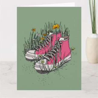 Tarjeta Altas zapatillas Vintage