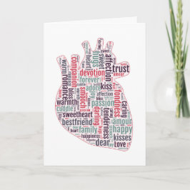 Tarjeta Alternative valentine anatomical heart