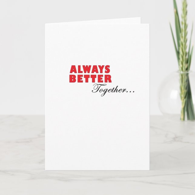 Tarjeta Always Better Together Minimal Aesthetic  (Anverso)