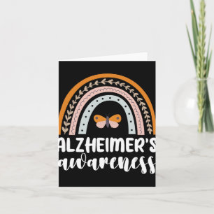 Tarjeta Alzheimer y 39;s conciencia Dementia mariposa arco