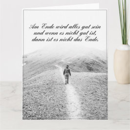 Tarjeta Am Ende wird alles gut sein