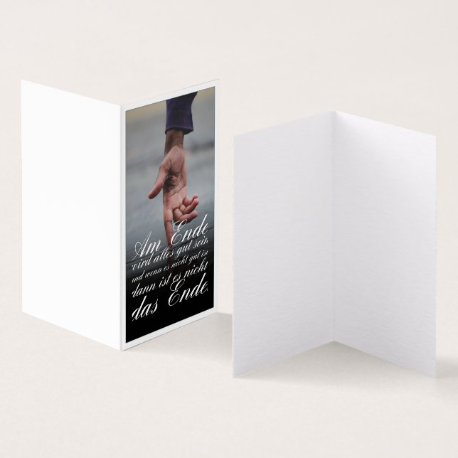 Tarjeta Am Ende wird alles gut sein (Interior y exterior)