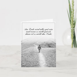 Tarjeta Am Ende wird alles gut sein