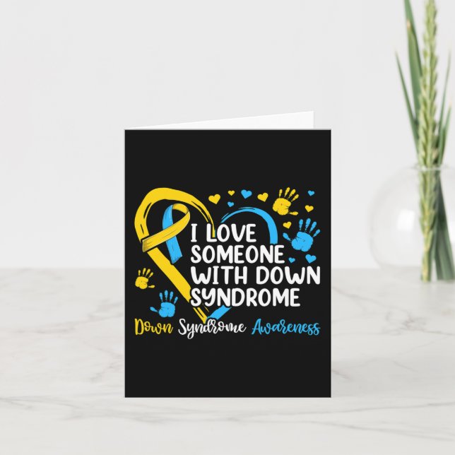 Tarjeta Ama A Alguien Con Síndrome De Down (Anverso)