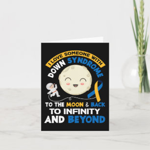 Tarjeta Ama a alguien con síndrome de Down Trisomía 21 T21
