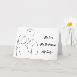 Tarjeta Ama de alma, carta de amor, día de la madre