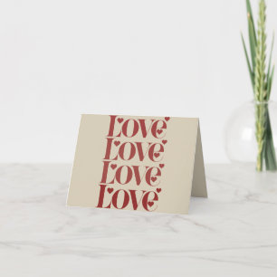 Tarjeta Ama Feliz Día de San Valentín Pareja de enamorados