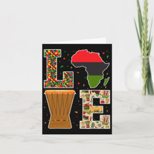Tarjeta Ama la celebración del Kinara de Kwanzaa Patrimoni