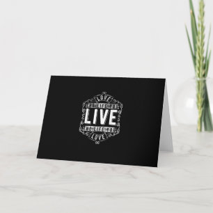 Tarjeta Ama La Vida Que Vives Diseño Inspirador