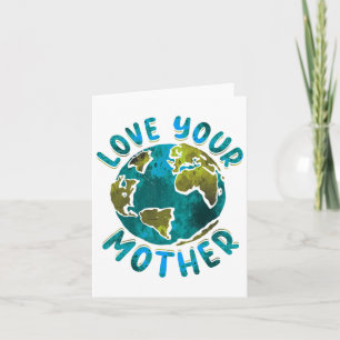 Tarjeta Ama tu conciencia ambiental del Día de la Madre Ti