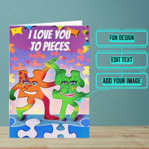 Ama tu puzzle de piezas Novio cumpleaños