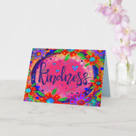 Tarjeta Amabilidad Floral Rosa, diversión Inspiradora capr