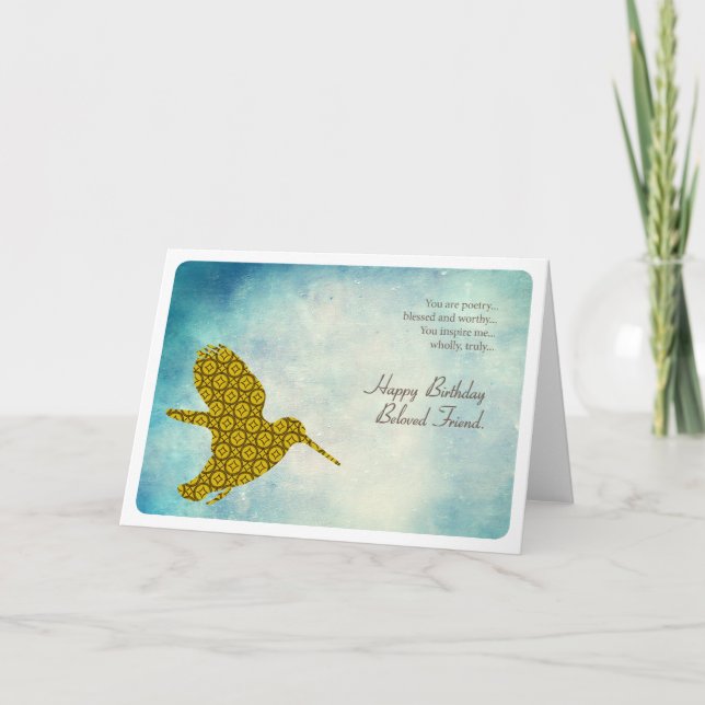 Tarjeta Amado cumpleaños (Anverso)