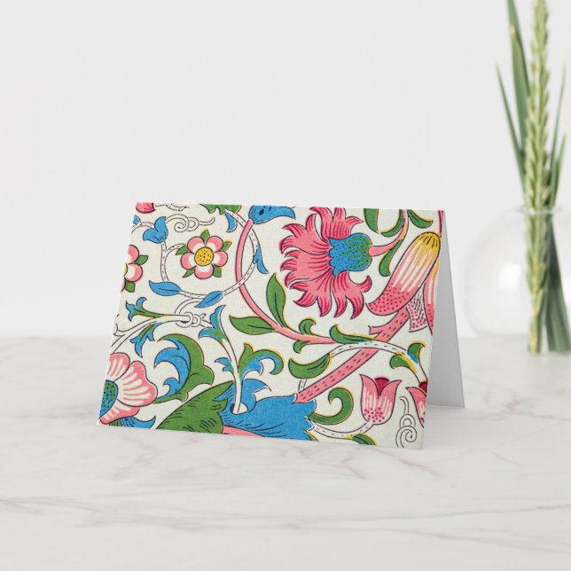 Tarjeta Amado, William Morris (Anverso)