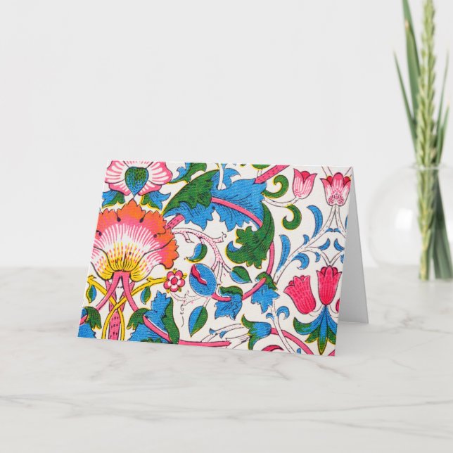 Tarjeta Amado, William Morris (Anverso)