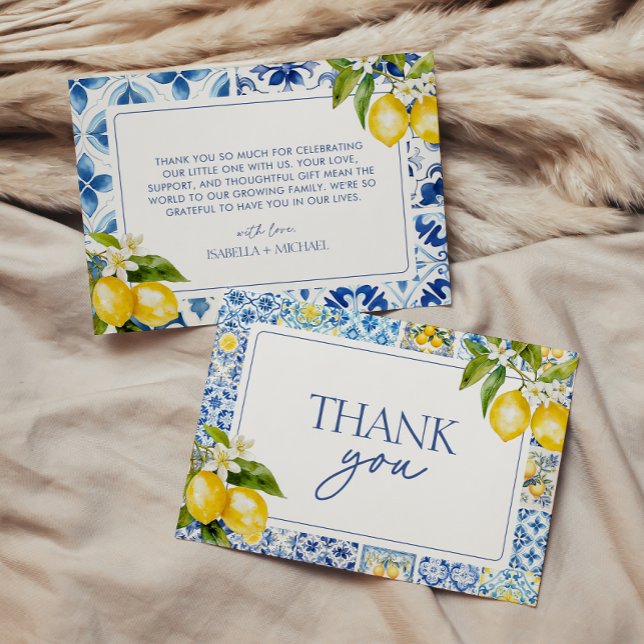 Tarjeta Amalfi Coast Lemon Gracias (Subido por el creador)