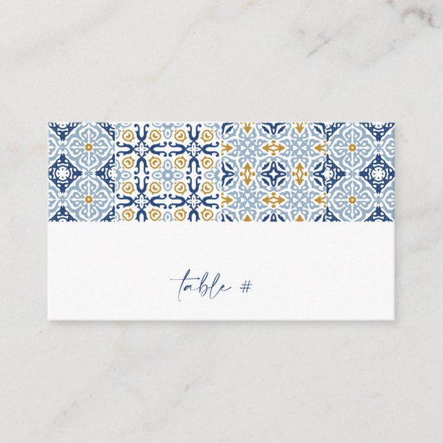 Tarjeta Amalfi Tile Summer Flat Place (Anverso)