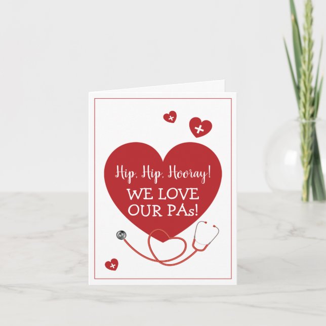 Tarjeta Amamos a nuestro asistente médico de la Autoridad  (Anverso)