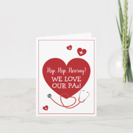 Tarjeta Amamos a nuestro asistente médico de la Autoridad