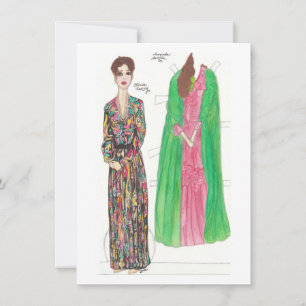Tarjeta Amanda Paper Doll