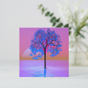 Tarjeta Amanecer de árbol