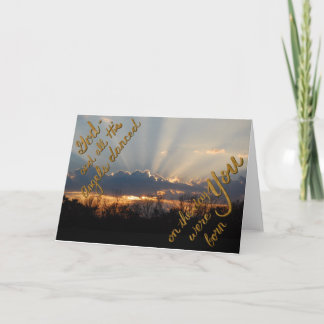 Tarjeta Amanecer de cumpleaños