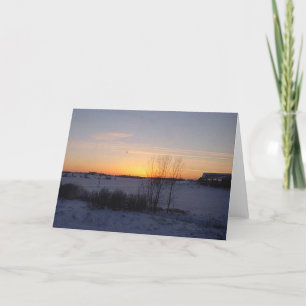 Tarjeta Amanecer de invierno nº 2