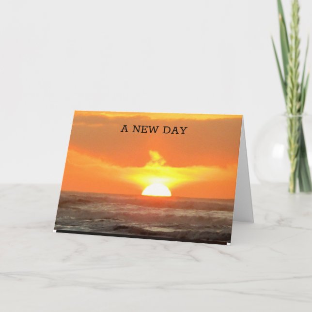 Tarjeta Amanecer de la foto de HOPE (Anverso)