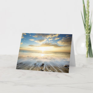 Tarjeta Amanecer dorado