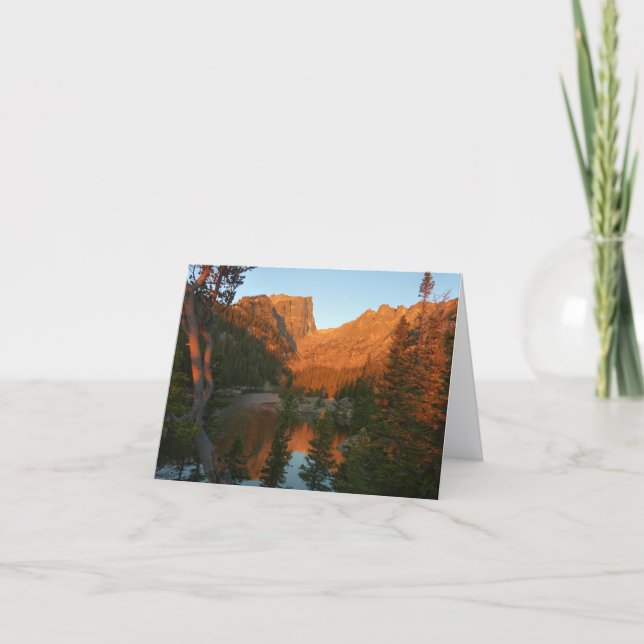 Tarjeta Amanecer en Dream Lake II (Anverso)