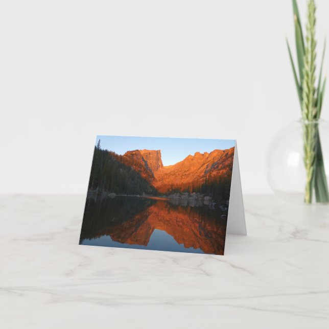 Tarjeta Amanecer en Dream Lake III (Anverso)