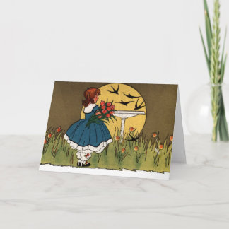 Tarjeta Amanecer en el Jardín Tulip