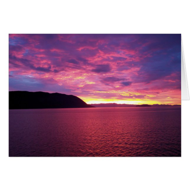 Tarjeta Amanecer Rosa (Anverso (Horizontal))