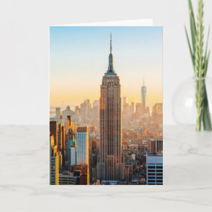 Tarjeta Amanecer sobre Nueva York