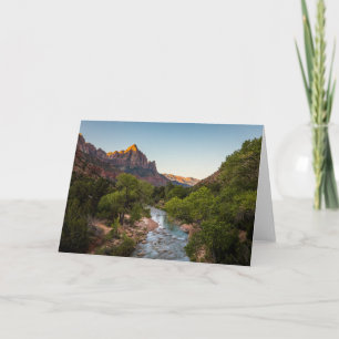 Tarjeta Amanecer sobre Watchman