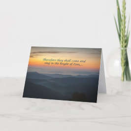 Tarjeta Amanecer: Un recuerdo glorioso de las promesas de 