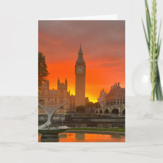 Tarjeta Amanecer y atardecer en Londres 