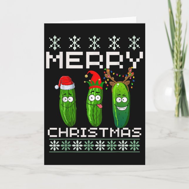Tarjeta Amante de Ckle Luces de Navidad Santa Ckle Feo Nav (Anverso)