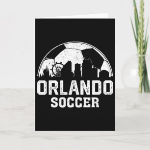 Tarjeta Amante de Deportes Fútbol Retro Vintage Orlando