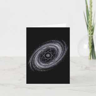 Tarjeta Amante de la astronomía de la galaxia de protones