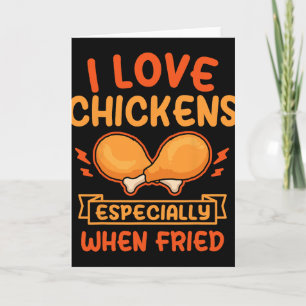 Tarjeta Amante de la comida de pollo frito Restaurante de 