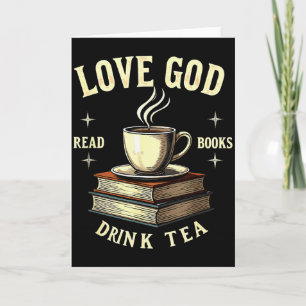 Tarjeta Amante de libros cristianos ama a Dios leer libros