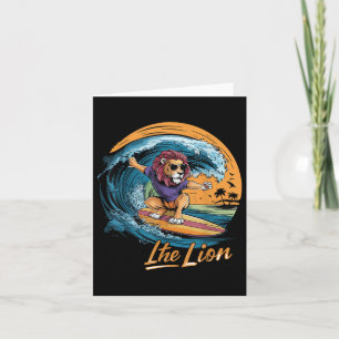 Tarjeta Amante de los animales de los deportes de los leon