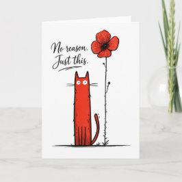 Tarjeta Amante de los Gatos Sin Motivo Solo Esto
